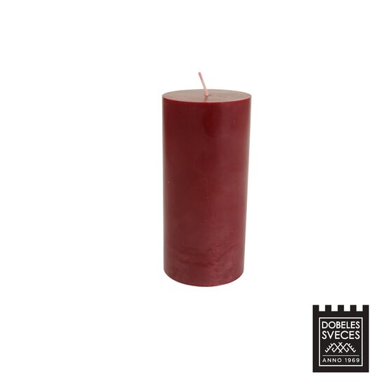 Lieta stearīna cilindriska svece - KARMĪNSARKANA 70x150 mm